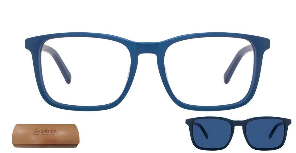 MONT. MARCO MOTTA ECO GRADUADO MOD LINCE AZUL CON CLIP DE SOL POLARIZADO 47X19 (2026)
